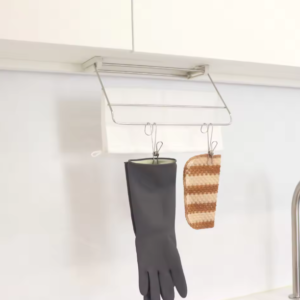 Slide-Type Dishcloth Rack Adjustable length Dishcloth Rack fits most sinks offering stable and tidy kitchen